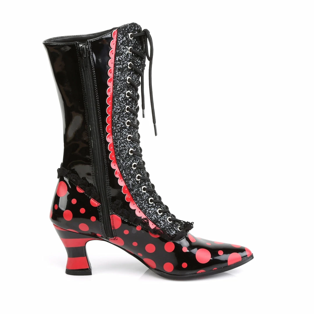 Funtasma VICTORIAN-122 - Blk-Red Pat Costume & Theme 7 Funtasma VICTORIAN-122 - Blk-Red Pat Costume & Theme