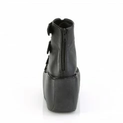 Demonia VIOLET-150 - Blk Vegan Leather-Hologram Punk & Goth