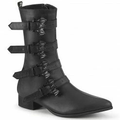 Demonia Punk & Goth WARLOCK-110-B - Blk Vegan Leather