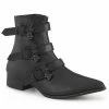 Demonia WARLOCK-50-B - Blk Vegan Leather Punk & Goth