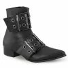 Demonia Punk & Goth WARLOCK-55 - Blk Vegan Leather