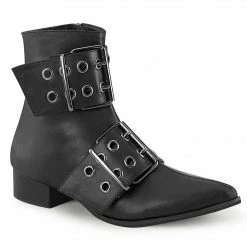 Demonia Punk & Goth WARLOCK-55 - Blk Vegan Leather
