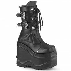 Demonia WAVE-150 - Blk Vegan Leather Punk & Goth