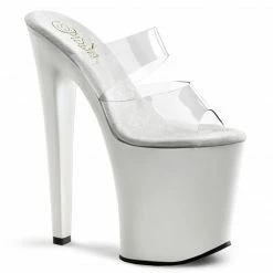 Pleaser XTREME-802 - Clr/Wht
