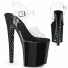 Pleaser Exotic Dancing XTREME-808CHS - Clr/Blk-Slv Holo.