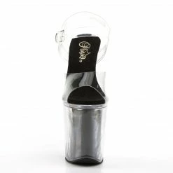 Pleaser Exotic Dancing XTREME-808G - Clr/Blk Gltr