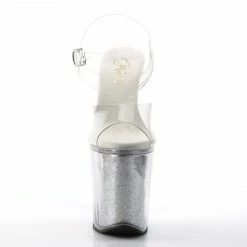 Pleaser Exotic Dancing XTREME-808G - Clr/Slv Gltr