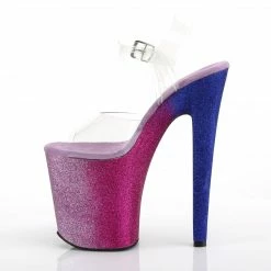 Pleaser Exotic Dancing XTREME-808OMBRE - Clr/Fuchsia-Blue Ombre