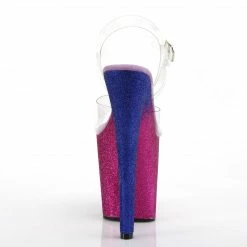 Pleaser Exotic Dancing XTREME-808OMBRE - Clr/Fuchsia-Blue Ombre
