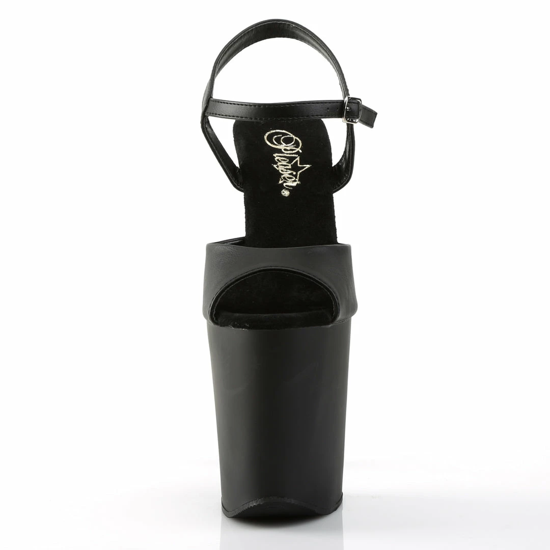 Pleaser XTREME-809 - Blk Faux Leather/Blk Matte 4 Pleaser XTREME-809 - Blk Faux Leather/Blk Matte