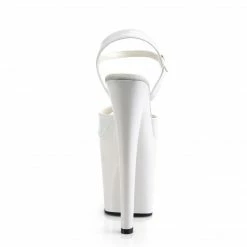 Pleaser XTREME-809 - Wht Pat/Wht Exotic Dancing