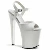 Pleaser XTREME-809 - Wht Pat/Wht Exotic Dancing
