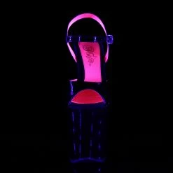 Pleaser XTREME-809TT - Blk Pat-Neon H. Pink/Blk Exotic Dancing