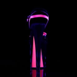 Pleaser XTREME-809TT - Blk Pat-Neon H. Pink/Blk Exotic Dancing