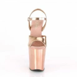 Pleaser Exotic Dancing XTREME-809TTG - Rose Gold Metallic Pu/Rose Gold Chrome-Gltr
