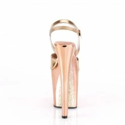 Pleaser Exotic Dancing XTREME-809TTG - Rose Gold Metallic Pu/Rose Gold Chrome-Gltr