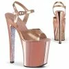Pleaser Exotic Dancing XTREME-809TTG - Rose Gold Metallic Pu/Rose Gold Chrome-Gltr 2 Pleaser Exotic Dancing XTREME-809TTG - Rose Gold Metallic Pu/Rose Gold Chrome-Gltr