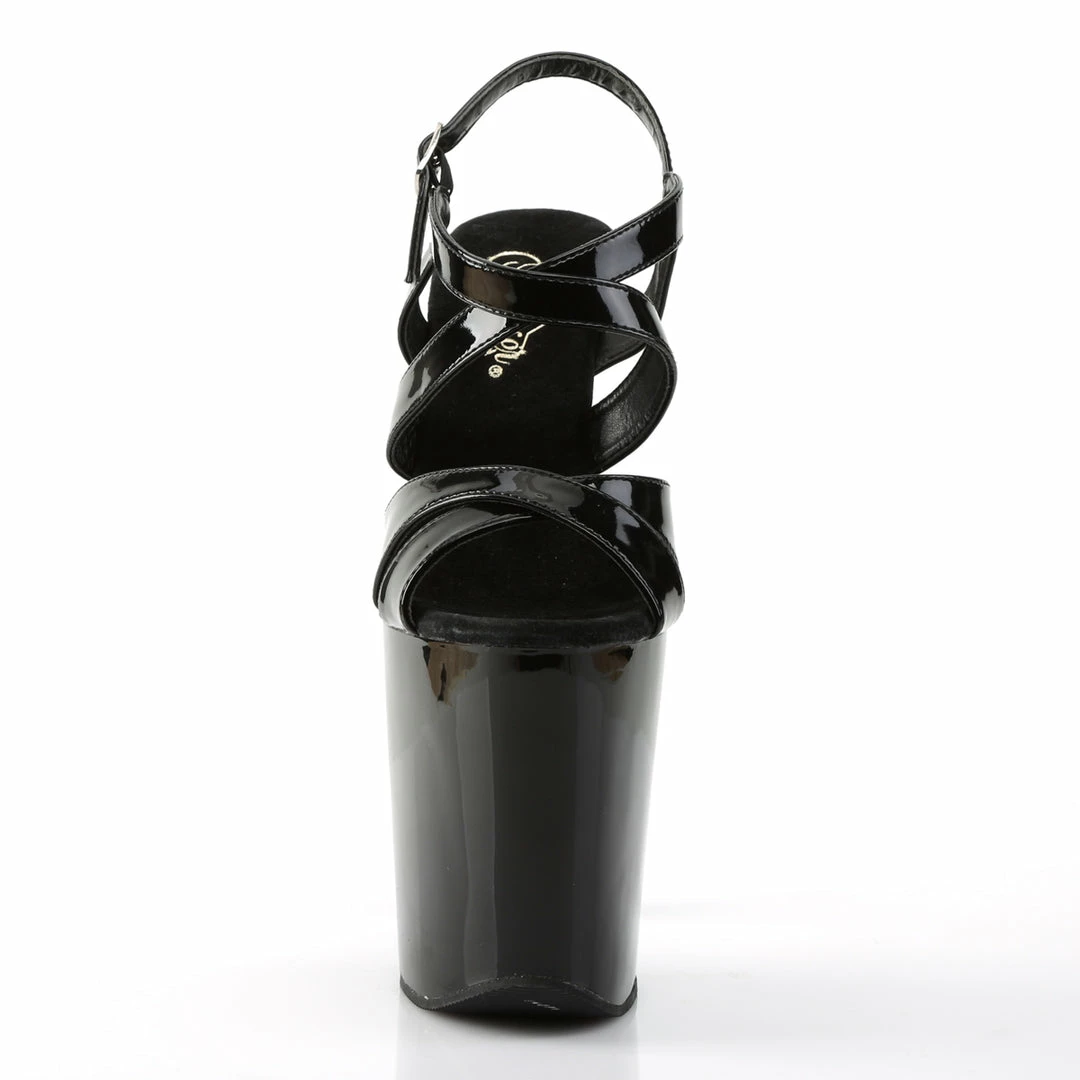 Pleaser Exotic Dancing XTREME-872 - Blk Pat/Blk 4 Pleaser Exotic Dancing XTREME-872 - Blk Pat/Blk