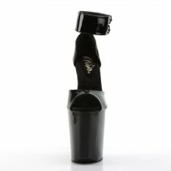 Pleaser XTREME-875 - Blk Pat/Blk