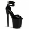 Pleaser XTREME-875 - Blk Pat/Blk